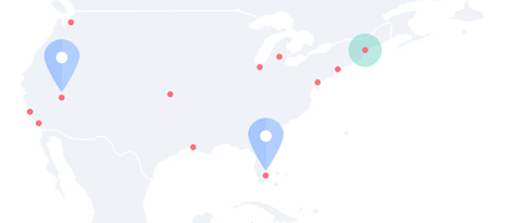 Geografische Verteilung der Website-Besucher