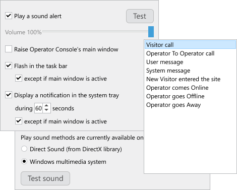 Tray-Benachrichtigungen in der Desktop-Agent-App