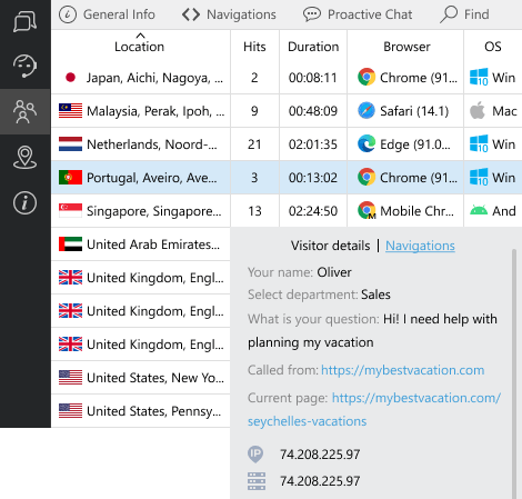 Richten Sie Bediener- und Besucherlisten so ein, wie es Ihnen am besten passt, wählen Sie aus, was ausgeblendet und was angezeigt werden soll Angaben zu Besuchern und Betreibern in der Agenten-App